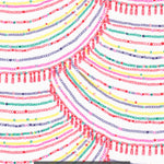 This stunning rainbow necklace chain print was designed by beloved children's illustator Quentin Blake for Liberty's SS2011 collection.