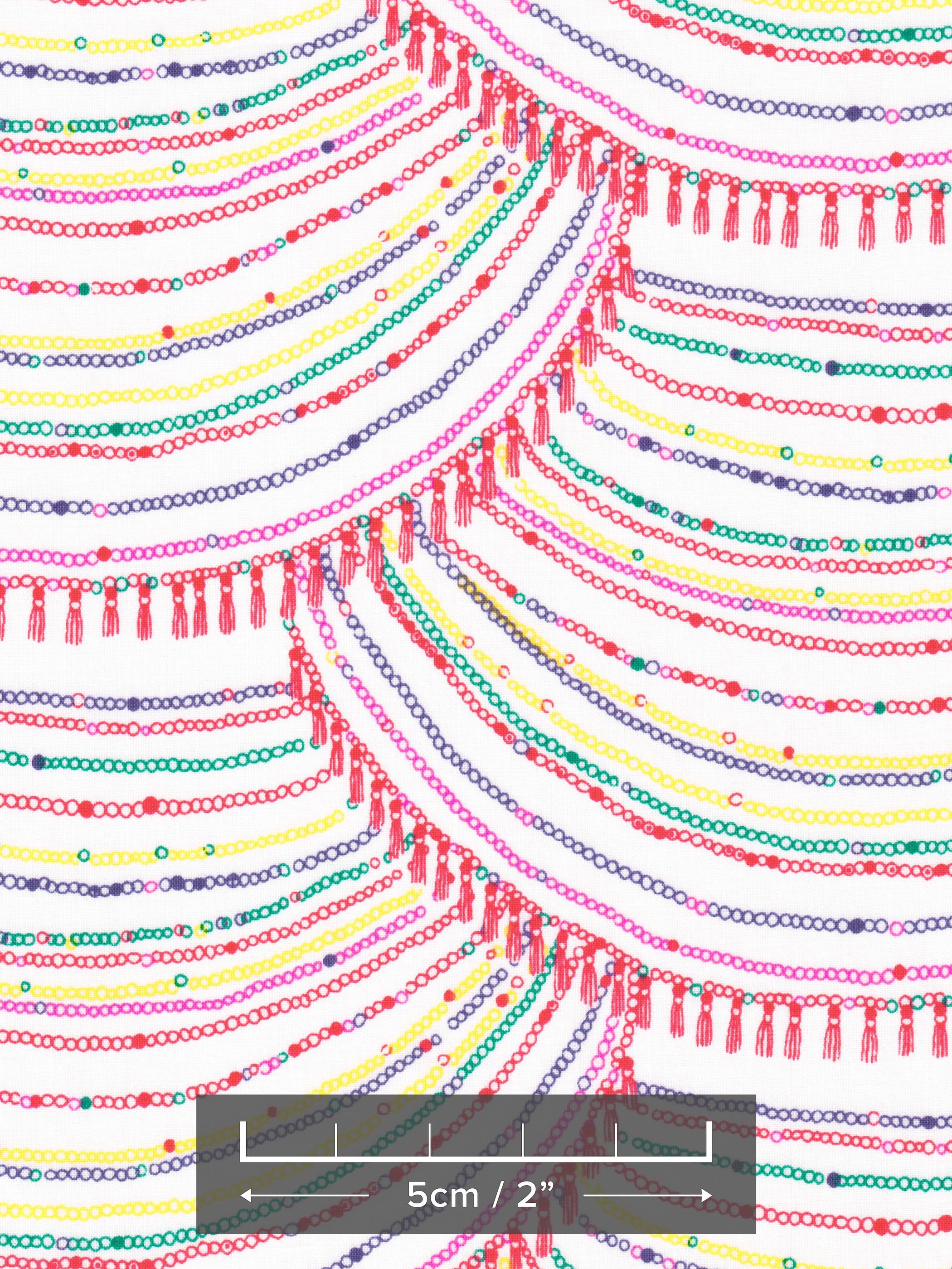 This stunning rainbow necklace chain print was designed by beloved children's illustator Quentin Blake for Liberty's SS2011 collection.
