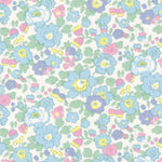 A pastel Betsy Mini from Liberty Japan that's sweet enough to eat. Features delicate blues, pink, yellow, and minty green.
