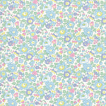 A pastel Betsy Mini from Liberty Japan that's sweet enough to eat. Features delicate blues, pink, yellow, and minty green.
