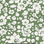 An Australian exclusive Betsy Boo that contrasting crisp white flowers on a soft sage green background.