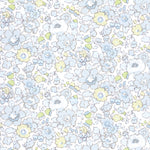 A fresh Liberty Japan exclusive Betsy with fresh pastel green and blue flowers. 