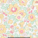 This delicious Betsy is a Liberty Japan exclusive colourway called Orange Sorbet. It has sweet pastel shades of yellow, orange, pink, and green.