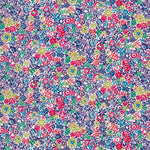 Clarricoates, from Liberty's 2012 seasonal collection, has a bold all-over mix of graphic floral motifs in navy, red, and chartreuse green.