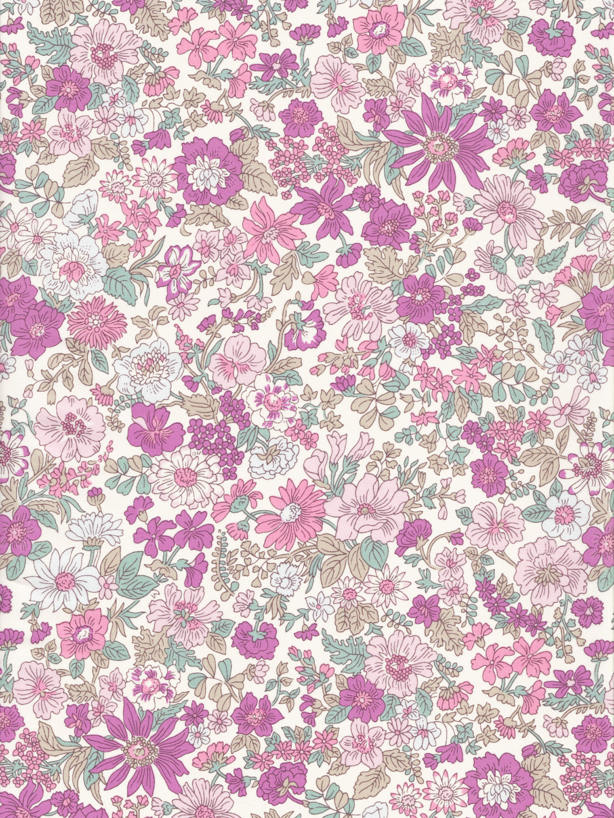 A Japanese exclusive colourway of the underrated Liberty floral Emily print, in swirling hues of pink and taupe.