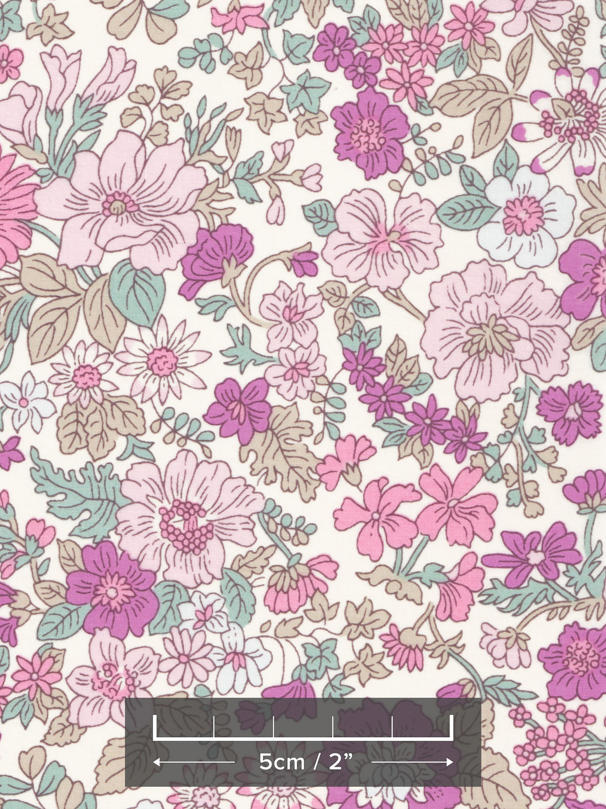 A Japanese exclusive colourway of the underrated Liberty floral Emily print, in swirling hues of pink and taupe.