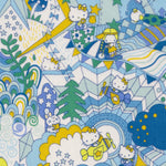 What a cute print! This Liberty fabric was created to commemorate Hello Kitty's 45th anniversary and was a Japan-exclusive release.