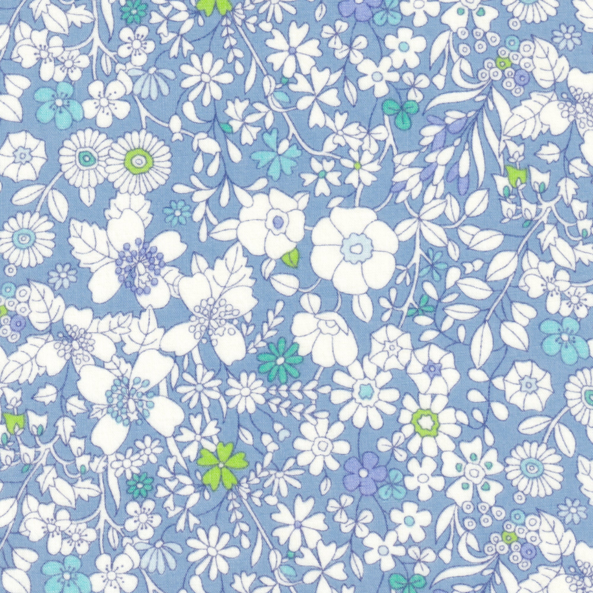 This pretty pale blue June's Meadow was from the Liberty Japan Summer 2013 collection.