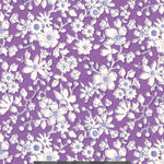 This Maddsie colourway from Liberty Japan's 2009 collection has pretty hand-drawn white flowers on violet purple background.