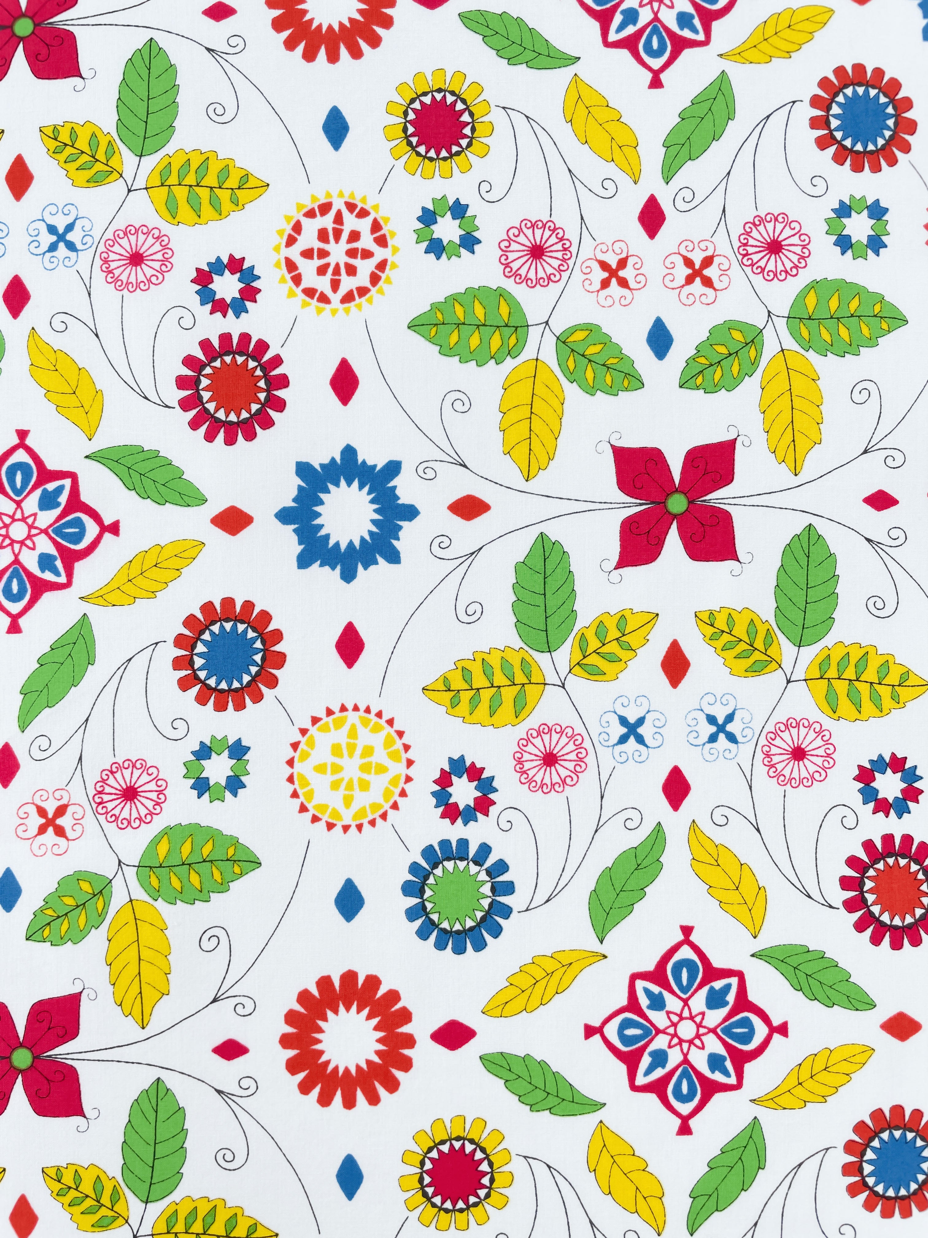 Minty is a rare Liberty print, and this colourway is from the early 2000s. Whimsical florals in sunlit colours give it an airy and cheerful charm.